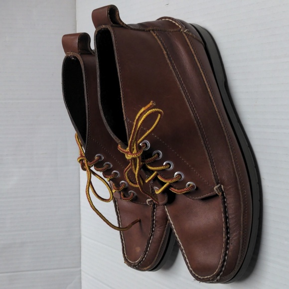 LL Bean Men´s Brown Leather Chukka Lace Up Ankle Boots...